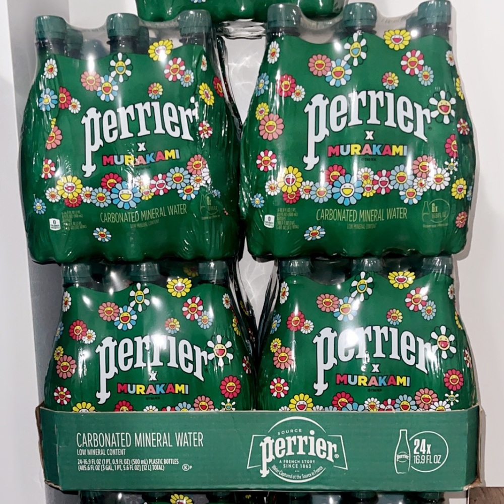PERRIER X TAKASHI MURAKAMI 6 PACK PLASTIC BOTTLES